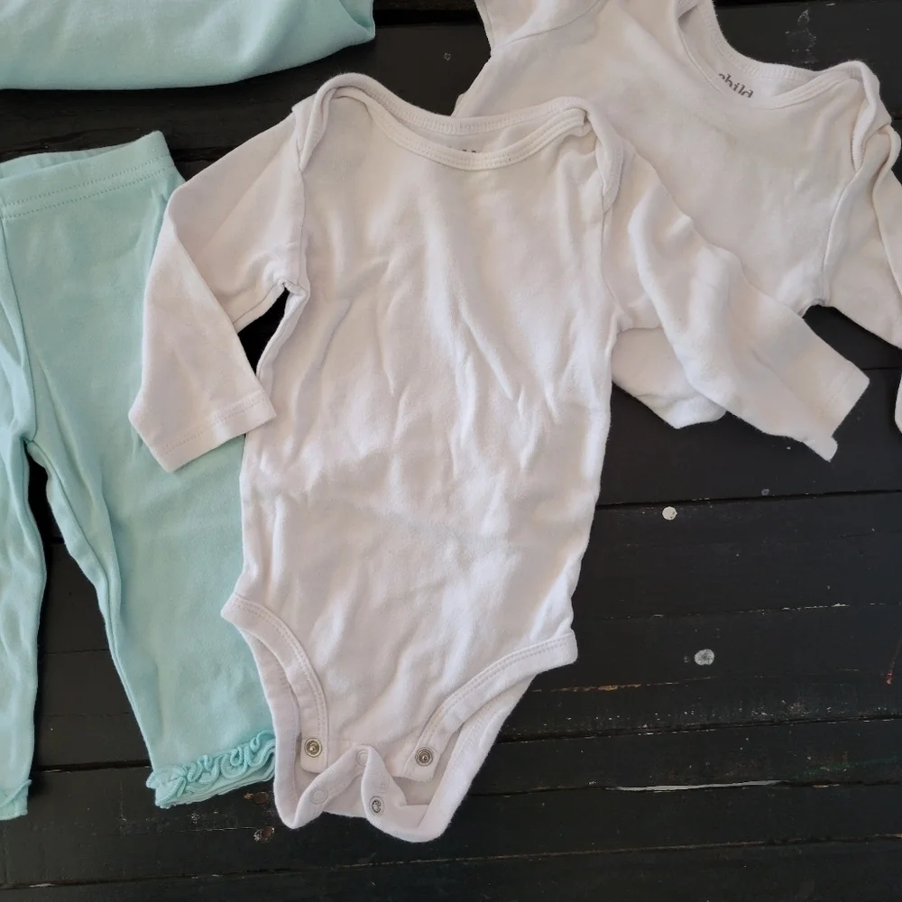 Child of Mine by Carter's 3-6 Months Baby Girl Mix n Match Outfit Blue Black